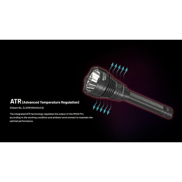 Nitecore MH40 PRO, Lanternă Profesionala, Reîncărcabilă USB-C, 3500 Lumeni, 1300 Metri - imagine 6