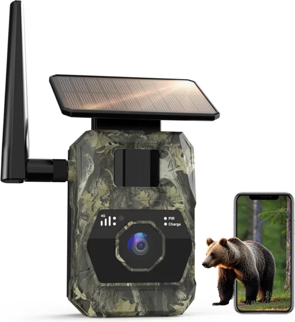 LYNXCAM Camera cu GPS live vision APP 4G LTE video 2K si panou solar - imagine 5