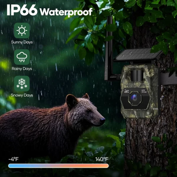 LYNXCAM Camera cu GPS live vision APP 4G LTE video 2K si panou solar - imagine 11