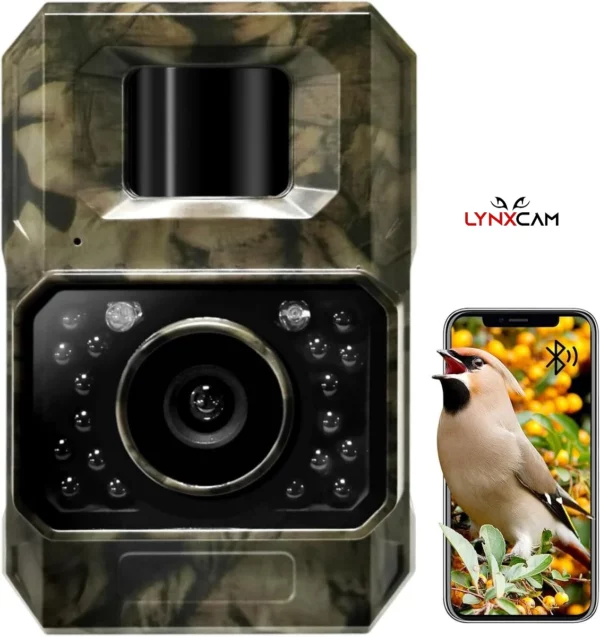 LYNXCAM Camera monitorizare 48 MP 30FPS WiFi Bluetooth FULL HD leduri invizibile ,panou solar - imagine 10
