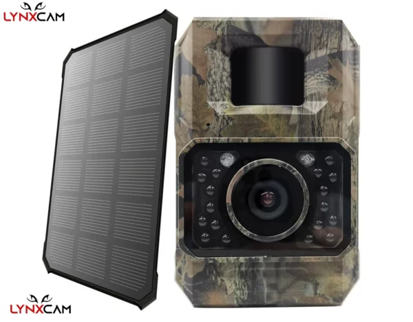 LYNXCAM Camera monitorizare 48 MP 30FPS WiFi Bluetooth FULL HD leduri invizibile ,panou solar - imagine 4